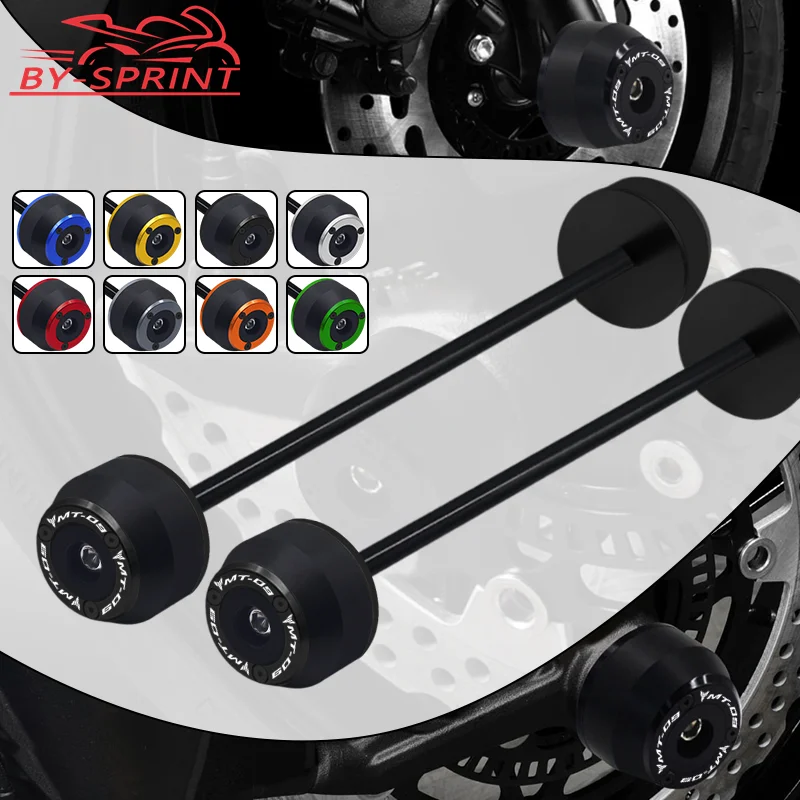 

Hot Sale Aluminum Rear Front Axle Fork Crash Slider For YAMAHA MT-09/Tracer FZ-09 FJ-09 Motorcycle Wheel Protector MT09 FZ09