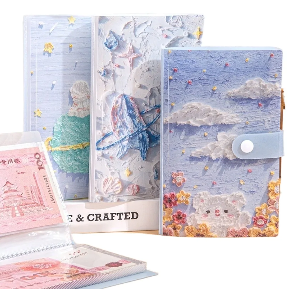 

Save Money 100 Envelopes Money Saving Challenge Oil Painting Reusable Mini Binder Savings Challenge Waterproof