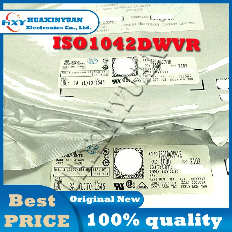 1PCS/LOT ISO1042DWVR SOIC-8 ISO ISO10 ISO104 ISO1042 ISO1042D ISO1042DW ISO1042DWV CAN New and Original Ic Chip In Stock IC