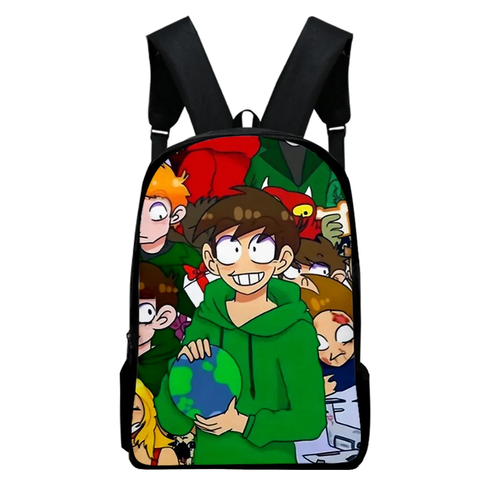 Classic Popular Fashion eddsworld Notebook Backpacks pupil School Bags 3D Print Oxford Waterproof Boys/Girls Laptop Backpacks
