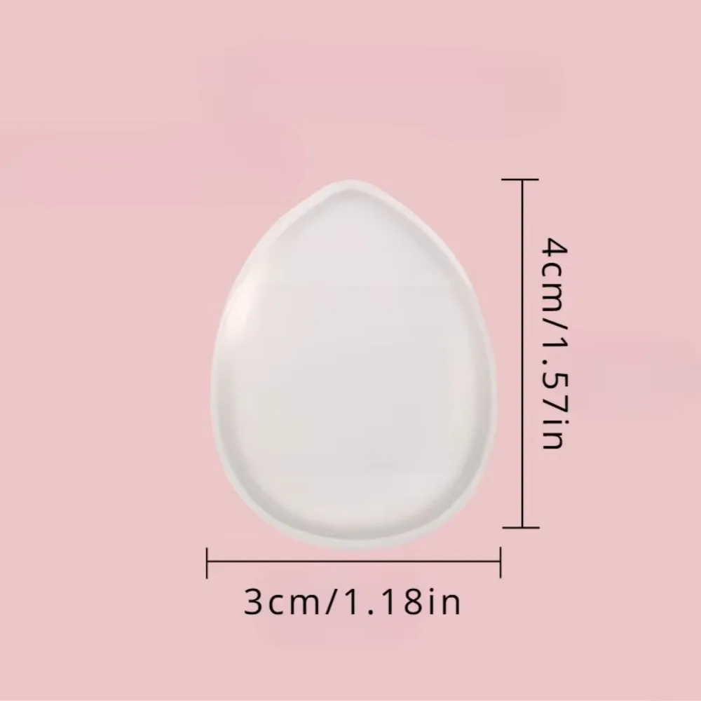 6pcs Mini Silicone Fingertips Powder Puff Transparent No Powder Eating Powder Cosmetic Puff Makeup Tool Reusable Jelly Puff