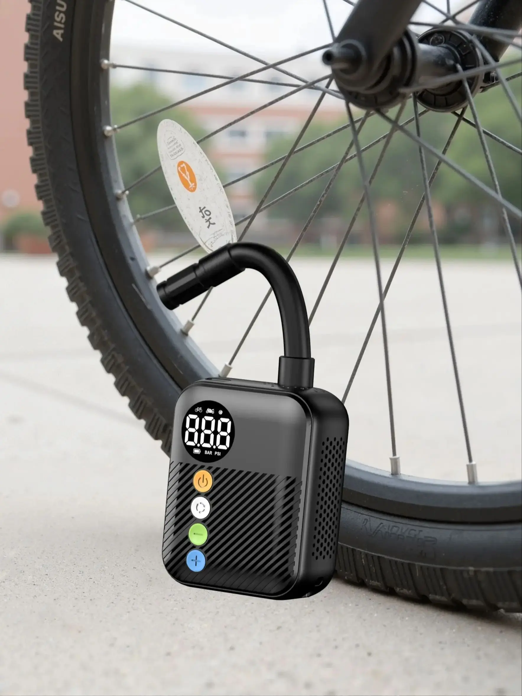 AliExpress Carsun Rechargeable Mini Bike Air Pump - Portable Digital Gauge Fast Inflation for Road & Mountain Bicycle Tires