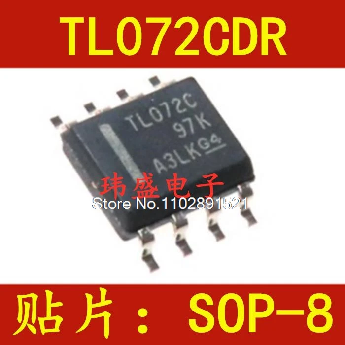 

(10 шт./лот) TL072CDR TL072C SOP8