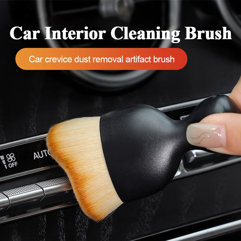 

Car Interior Cleaning Brush Air Conditioner Dashboard Air Outlet Gap Dust Removal Soft Brush Car Slit Cleaning Tools Accessories