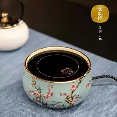 Electric ceramic stove Meizhu Xianchun tea stove ceramic enamel household silent silver pot iron pot tea boiling water stove