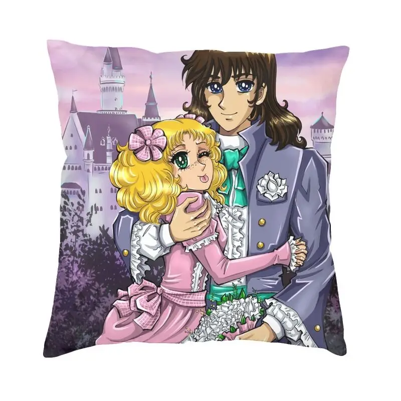Candy Candy And Terry Grandchaster Cushion Covers 45x45cm Soft Throw Pillow Case for Sofa Car Square Pillowcase Home Decorative