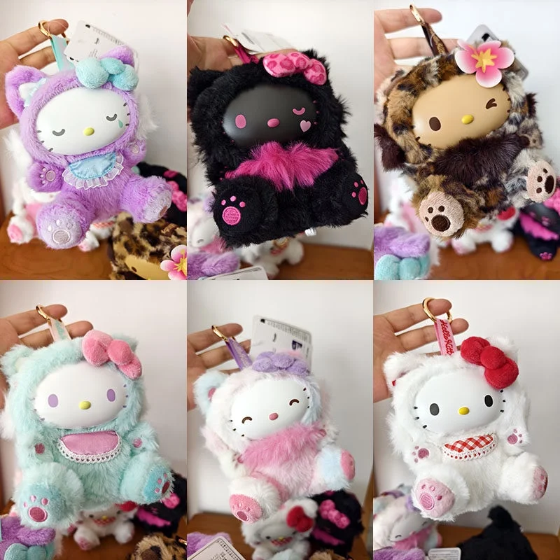 

Spot Japanese Sanrio Happy Cat Kitty Toy Resin Brown Leopard Pattern Cute Cute Kitty Birthday Gift Toys