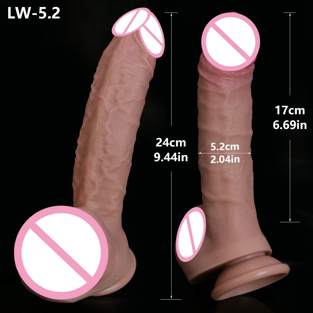 Super Realistic Fake Dildo Healthy Organic Silicon 9/10inch Strong Suction Cups of Male Penis Adult Sex Toys Women Vibrater Dick