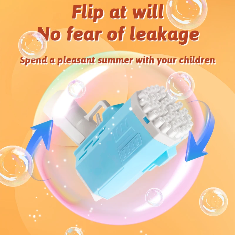 مسدس فقاعات محمول باليد ، آلة فقاعات ، كرة زفاف عيد ميلاد ، لعبة خارجية بدون بطارية ، 40 فتحة ، ماء فقاعات #6