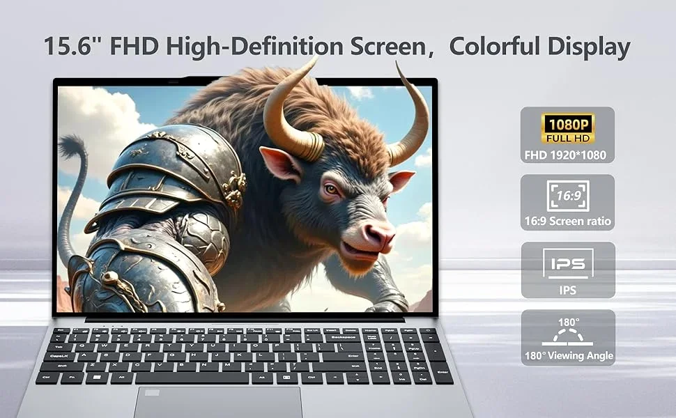 Intel 15.6 inch Laptop Intel Core I9 10980HK Notebook PC 16GB RAM 1TB SSD 1920*1080HD Office Gaming Study Home Use Computer Windows 11 Backlit Keyboard Fingerprint Unlock Laptop Computer