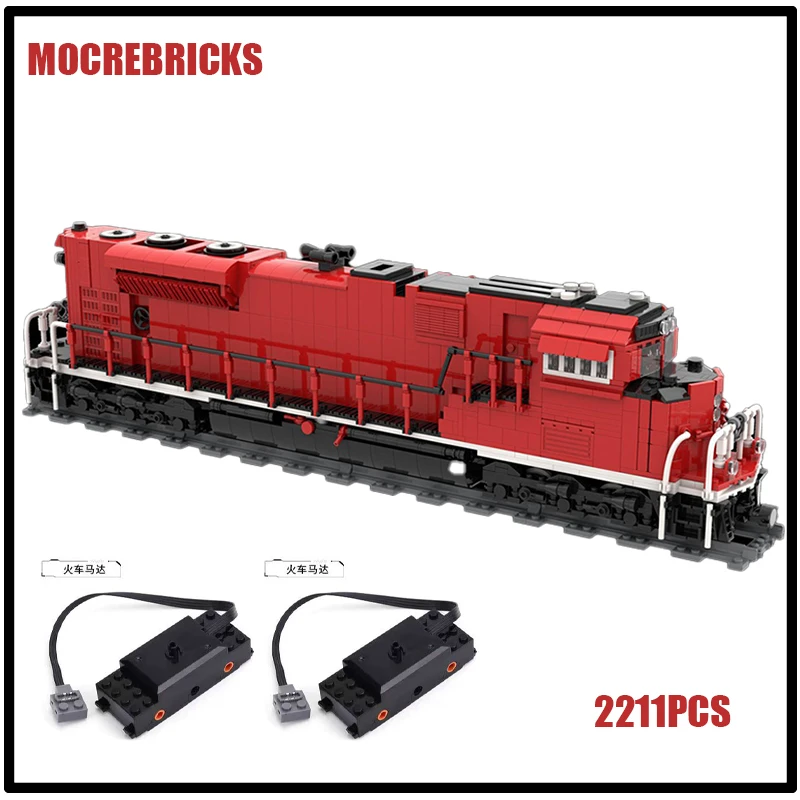 

Конструктор городской Поезд серии EMD SD70Ace, конструктор с Bluetooth, модель детского пазла, креативная игрушка, подарок на день рождения