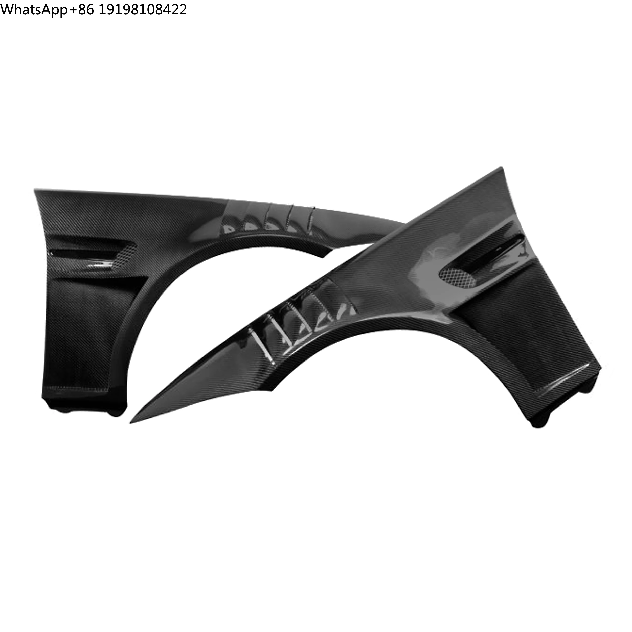 

Real Carbon Fiber Front Side Bumper Trims MBJ Style for BMW 3 Series E92 LCI 2008-2013 E92 Fender Trims