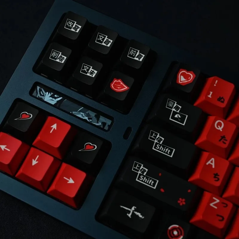 Persona 5 Theme Keycaps 140 Keys PBT Sublimation Cherry Profile Customized Keycaps Gaming Mechanical Keyboard Accessories Gifts