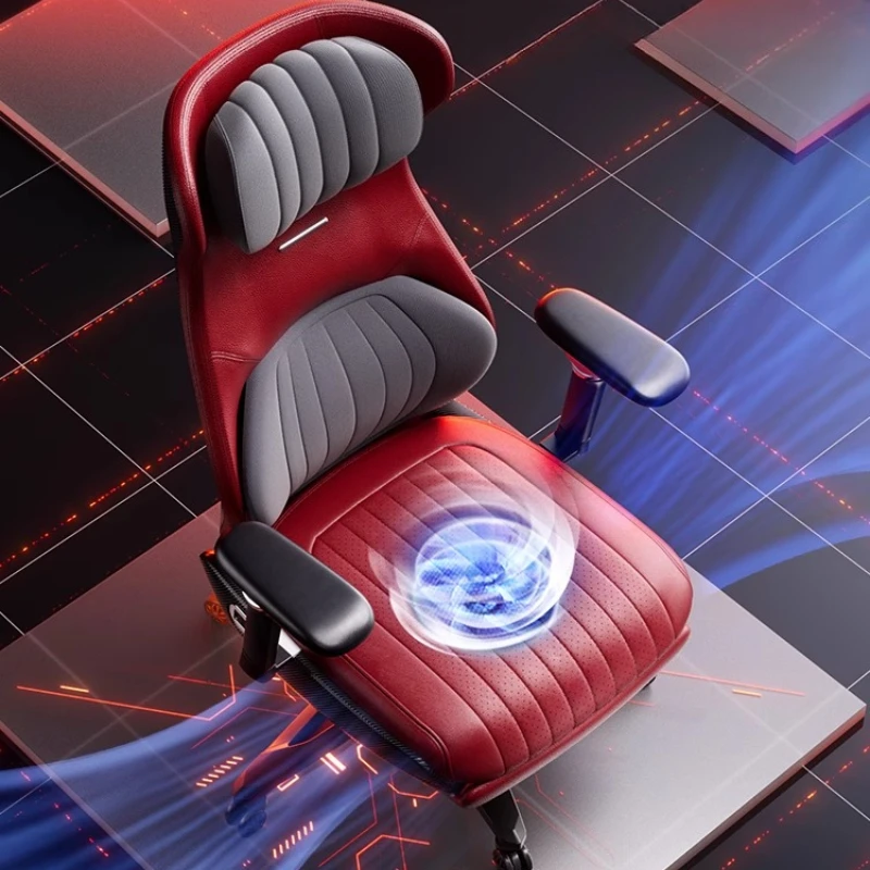 Massage-Heizstühle aus Leder, elektrischer Designer-Computer, ergonomischer Bürostuhl, Liegestuhl, übergroße Silla, Heimbüro