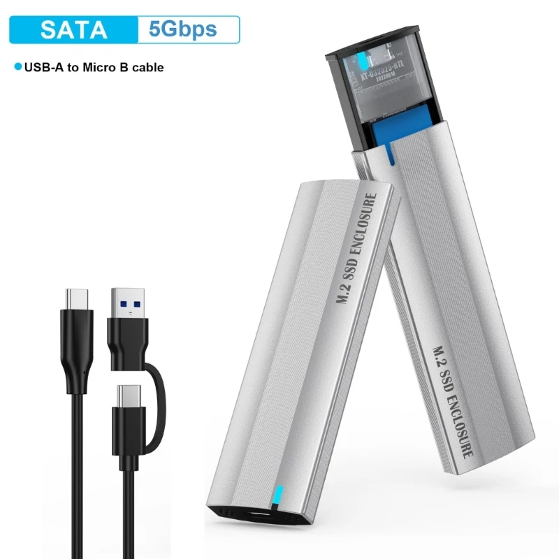 Корпус SSD M.2 USB3.1 Type 10 Гбит/с, алюминиевый корпус для передачи данных и резервного копирования системы, поддержка