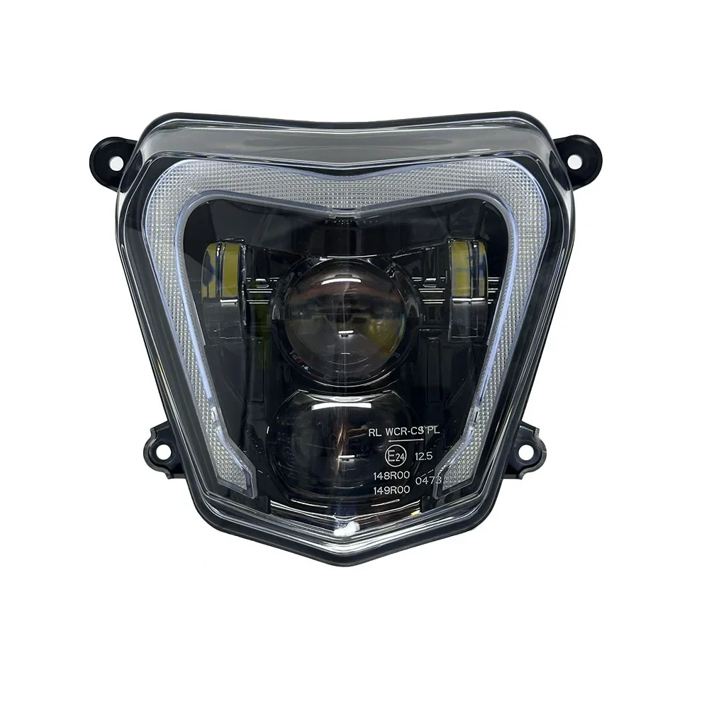 E-24 Motorcycle LED Headlight Assembly Dirt Bike Hi-Low Beam DRL Headlamp For KTM duke 690 2012-2019 690R 2013-2017 Plug&Play