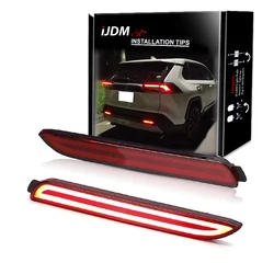 Bumper Reflector Lights For Toyota RAV4 Harrier Sienna EZ Alphard Aygo for Lexus GX470 RX300 5630 NX RC Tail/Brake,Rear Fog Lamp