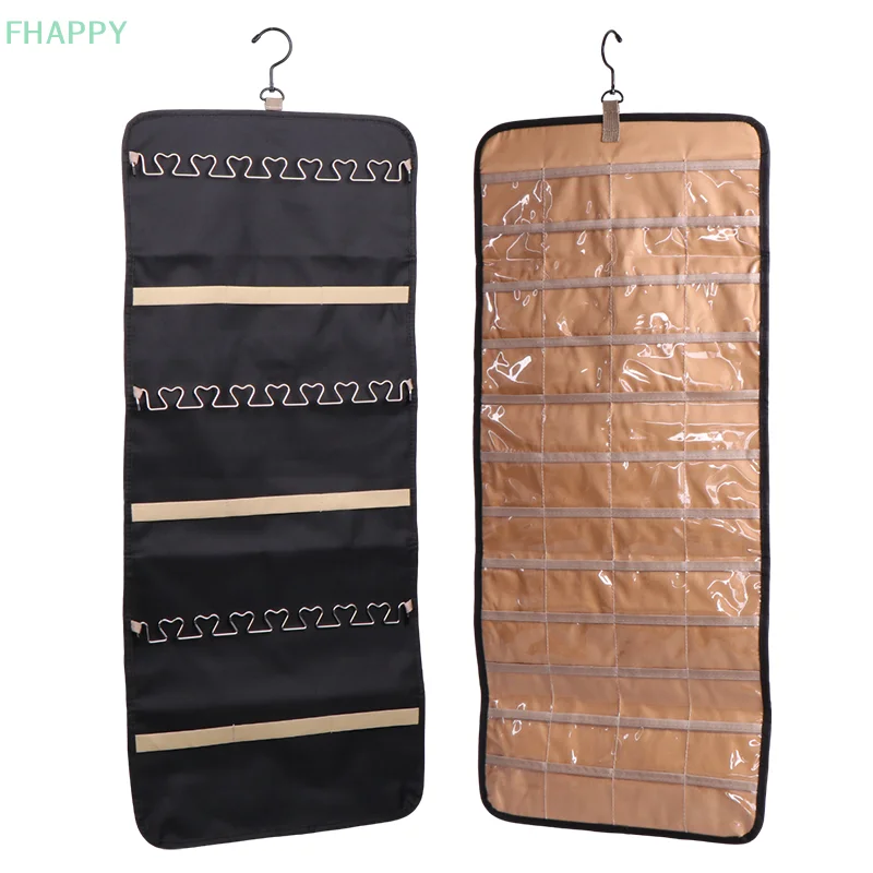 Sunglasses Storage Hanging Bag - Double-Sided Felt Slot Sunglasses Organiser Eyeglasses Display With Sturdy Cord