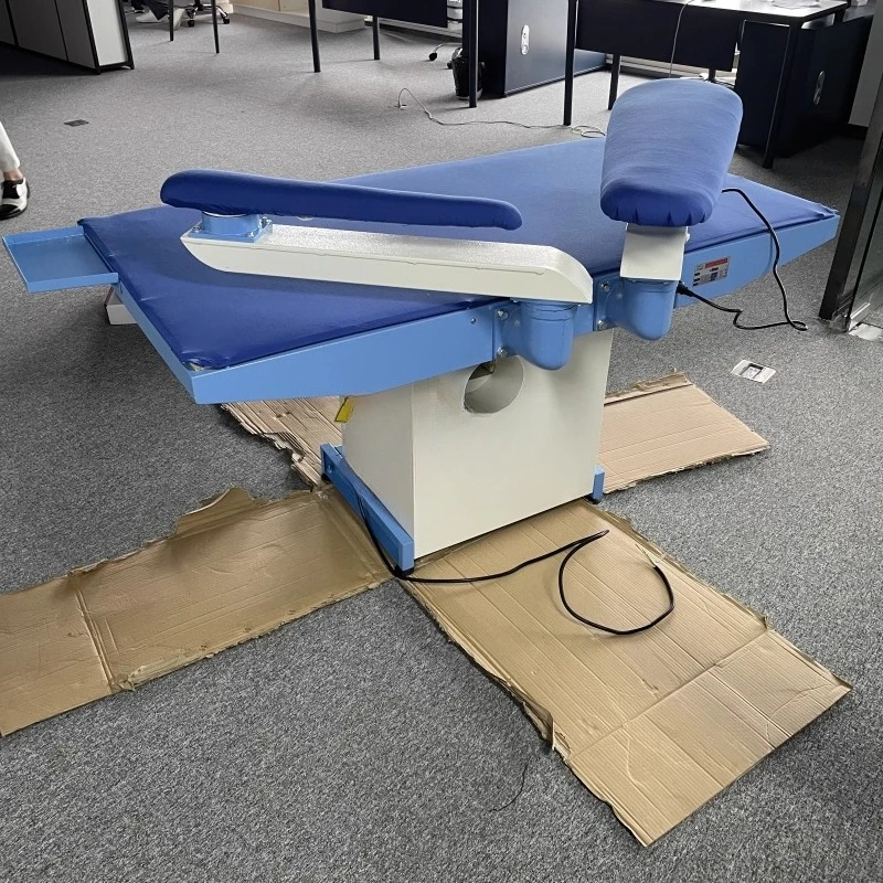 Professional clothing ironing table, single arms, electric heating suction ironing machine