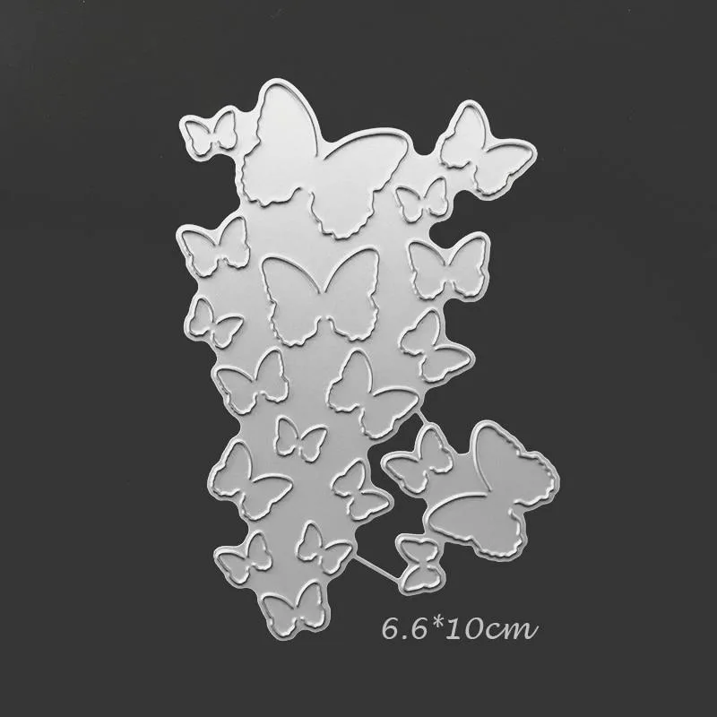 Falten Schmetterling Metall Stanzformen Scrapbooking Fotoalbum Dekoration Handwerk Stirbt Cut Embossing DIY