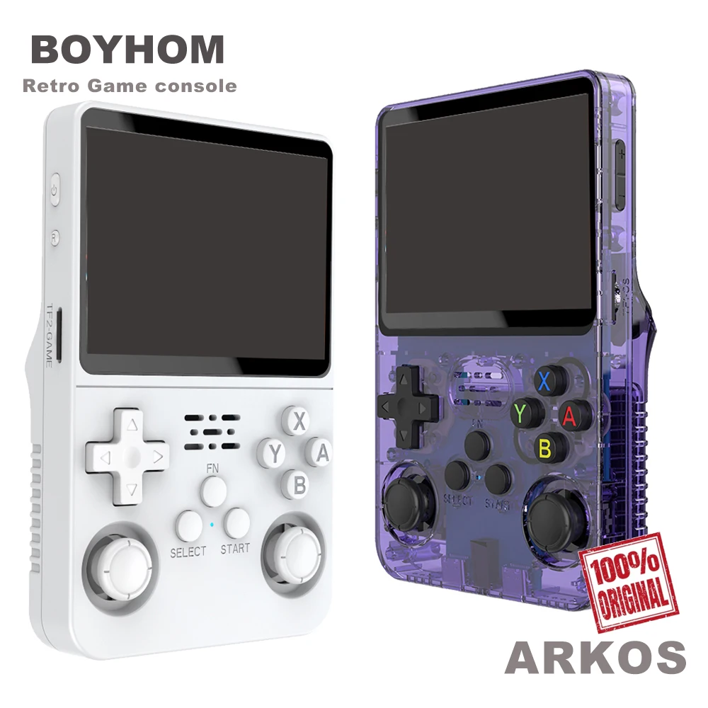 Manette de jeu portable originale avec écran HD de 3,5 pouces, batterie rechargeable - Cadeau de Noël idéal pour les joueurs