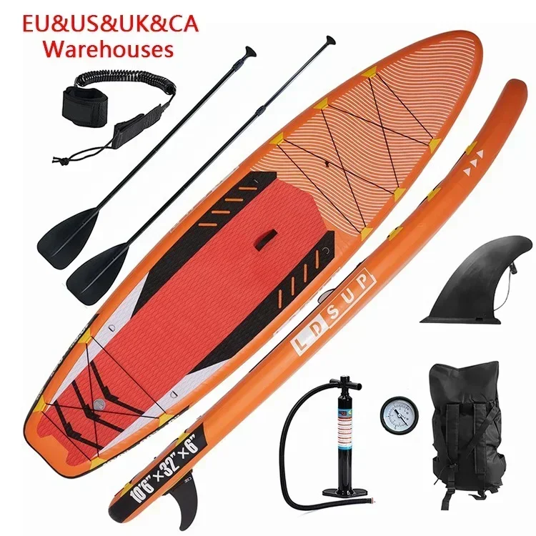 US UK EU CA Warehouse dropship waterplay surfing drop stitch surfboard sup board wholesale inflatable paddle board