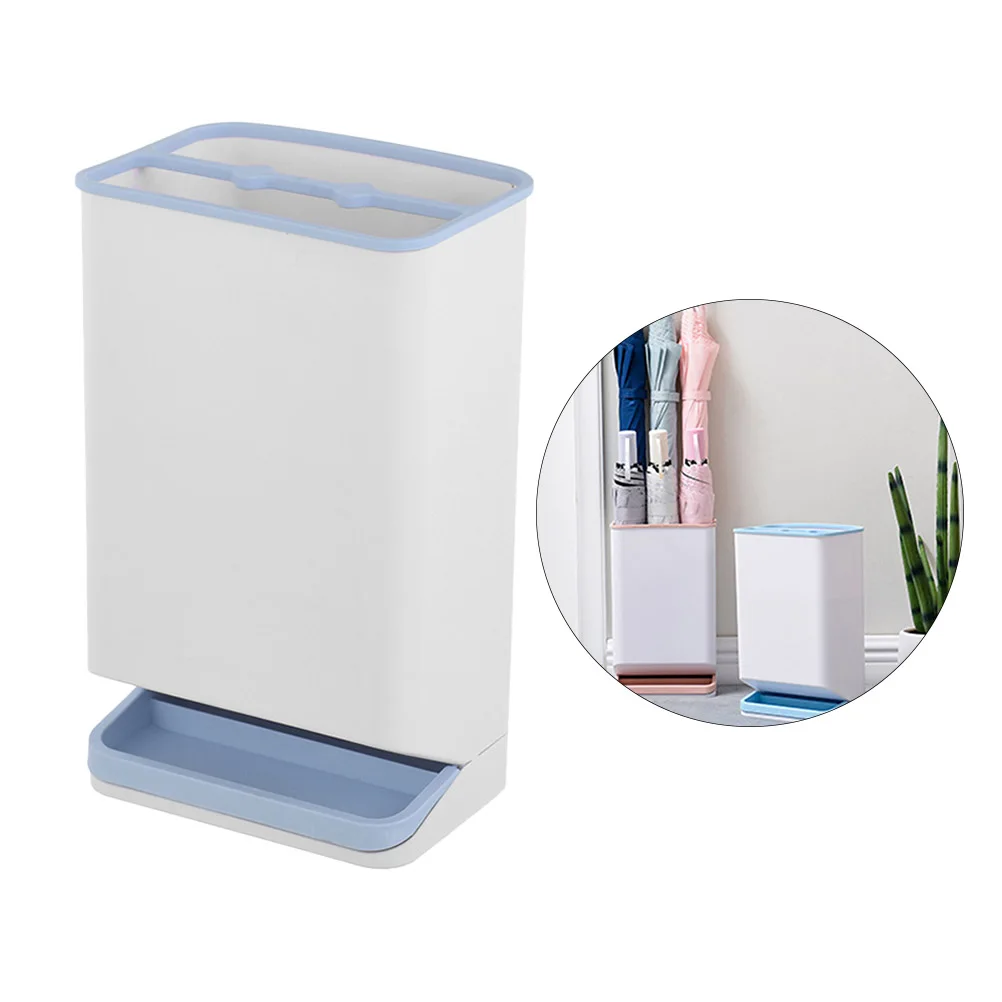 

Umbrella Storage Rack Holder Stand Drainage 6 Hole Anti-Tip Leak Proof For Long Short Umbrellas Compact Space Saving Blue