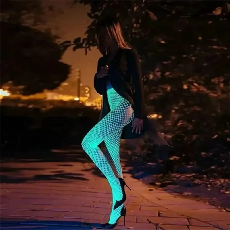

Lady Sexy Luminous Stocking Female Party Beautiful Elastic Stockings Women High Waist Elegant Glowing Wear Decoration