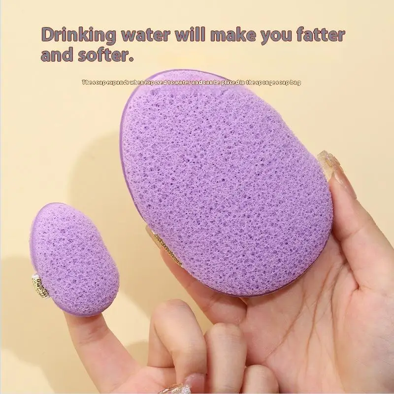 Exfoliating Face Wash Cleansing Sponge Blackhead Removal Makeup Remover Foam Puff Tool Deep Clean Pore Cleaner Skincare