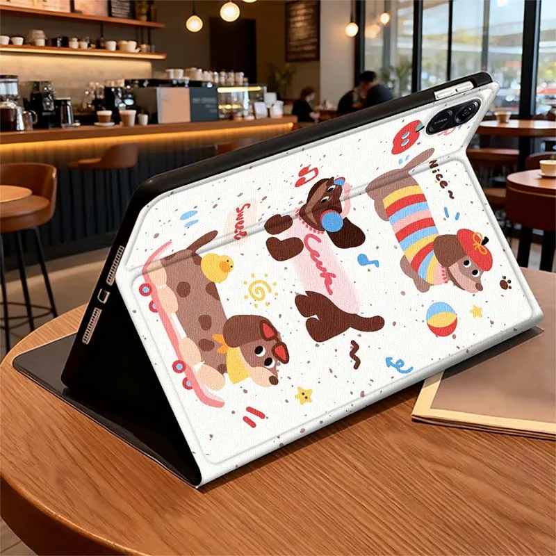 Cartoon sausage Dog Anime For Huawei MatePad Air SE Pro M6 M5 M2 T10s T5 10 11 12.6 11.5 12 X 10.8 Inch 10.1 Tablet Case