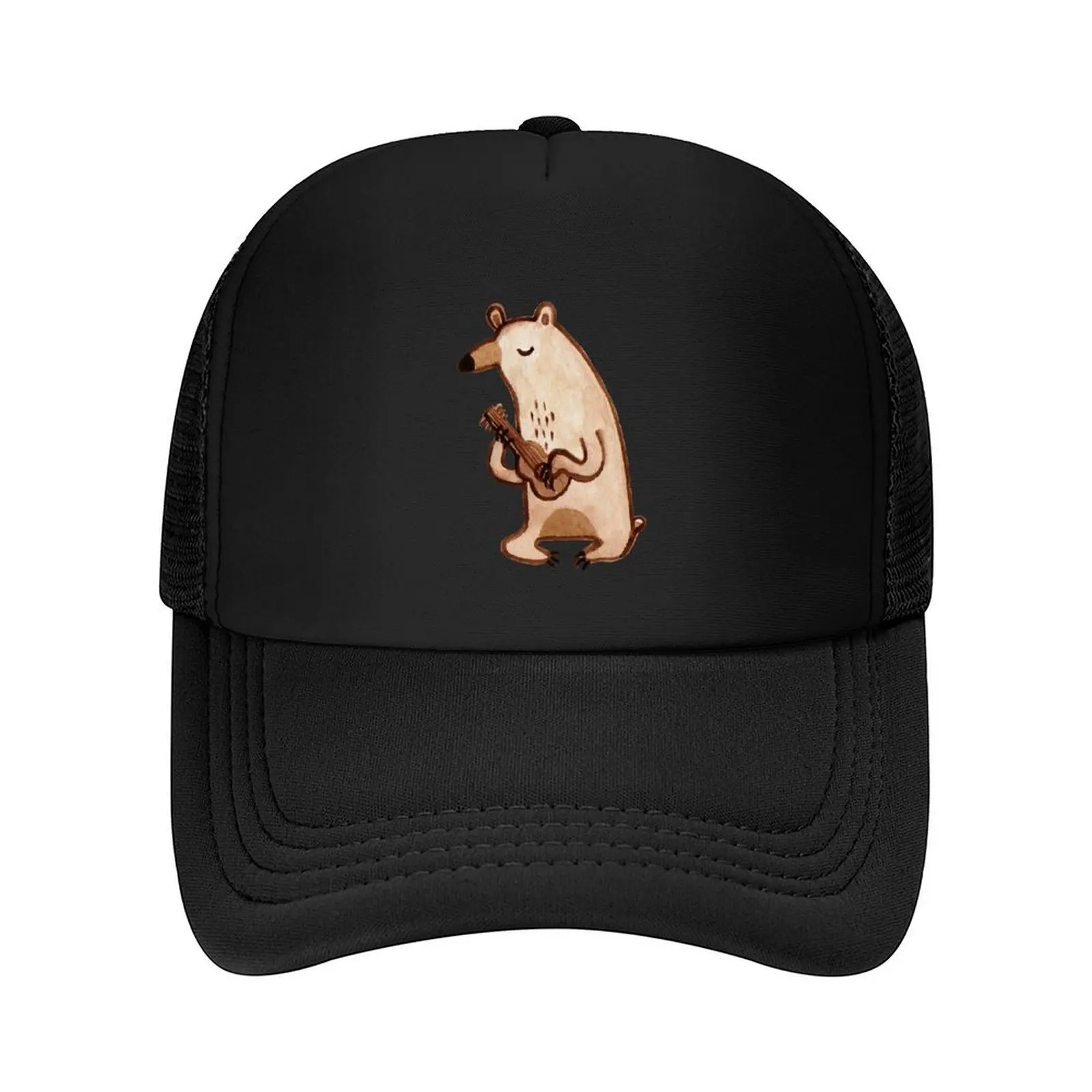 

Ukulele Bear Baseball Cap Snapback Cap Horse Hat Fashion Beach Hip Hop For Men Women's