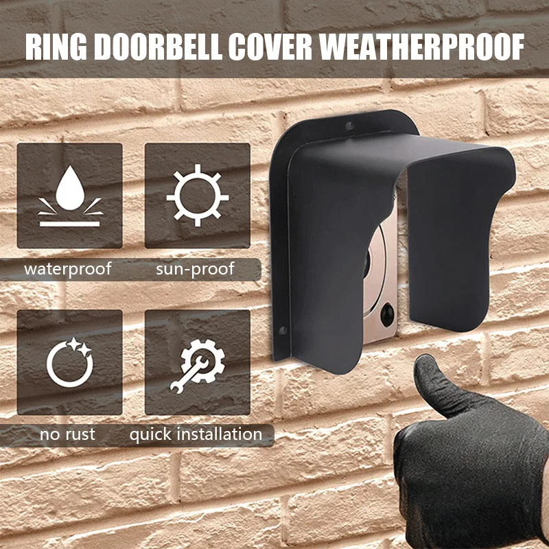 Waterproof cover, rainproof box, metal rainproof protection, access control keyboard, doorbell button, card reader, solar case