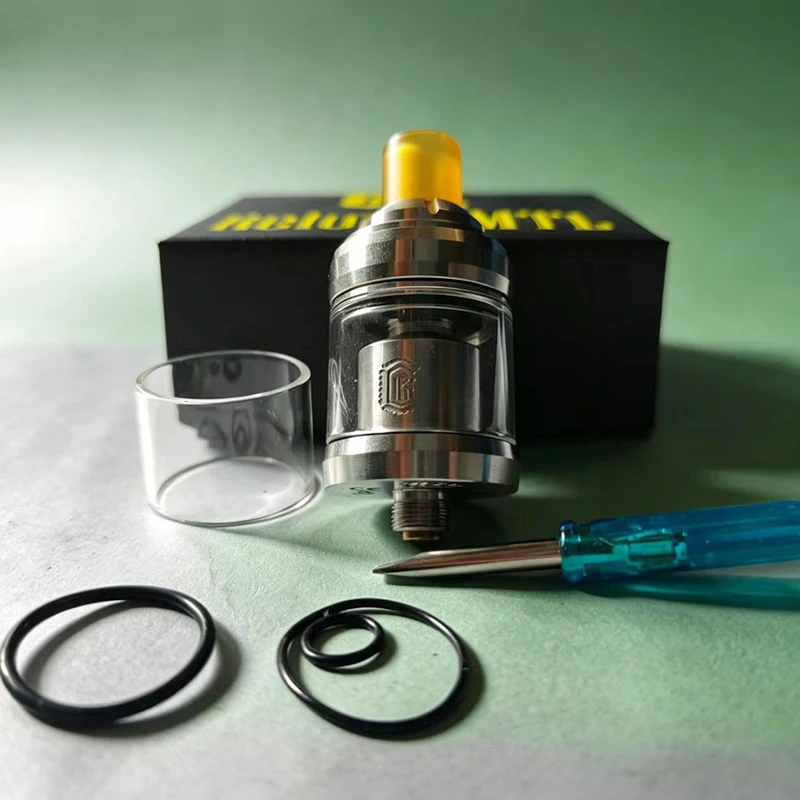 mtl rta 22mm 2ml Kapasiteli 304SS tekli cihazlar 510 Drip Tip ile Yeniden Yükleme Dekoratif aksesuarlar