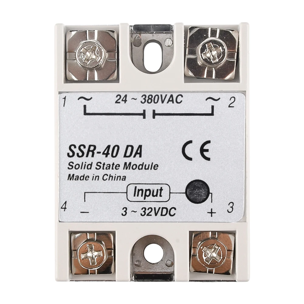 SSR-100DA SSR-75DA SSR-60DA SSR-50DA SSR-40DA SSR-25DA SSR-10DA Solid State Relay DC Phase Relay Control Switch Module