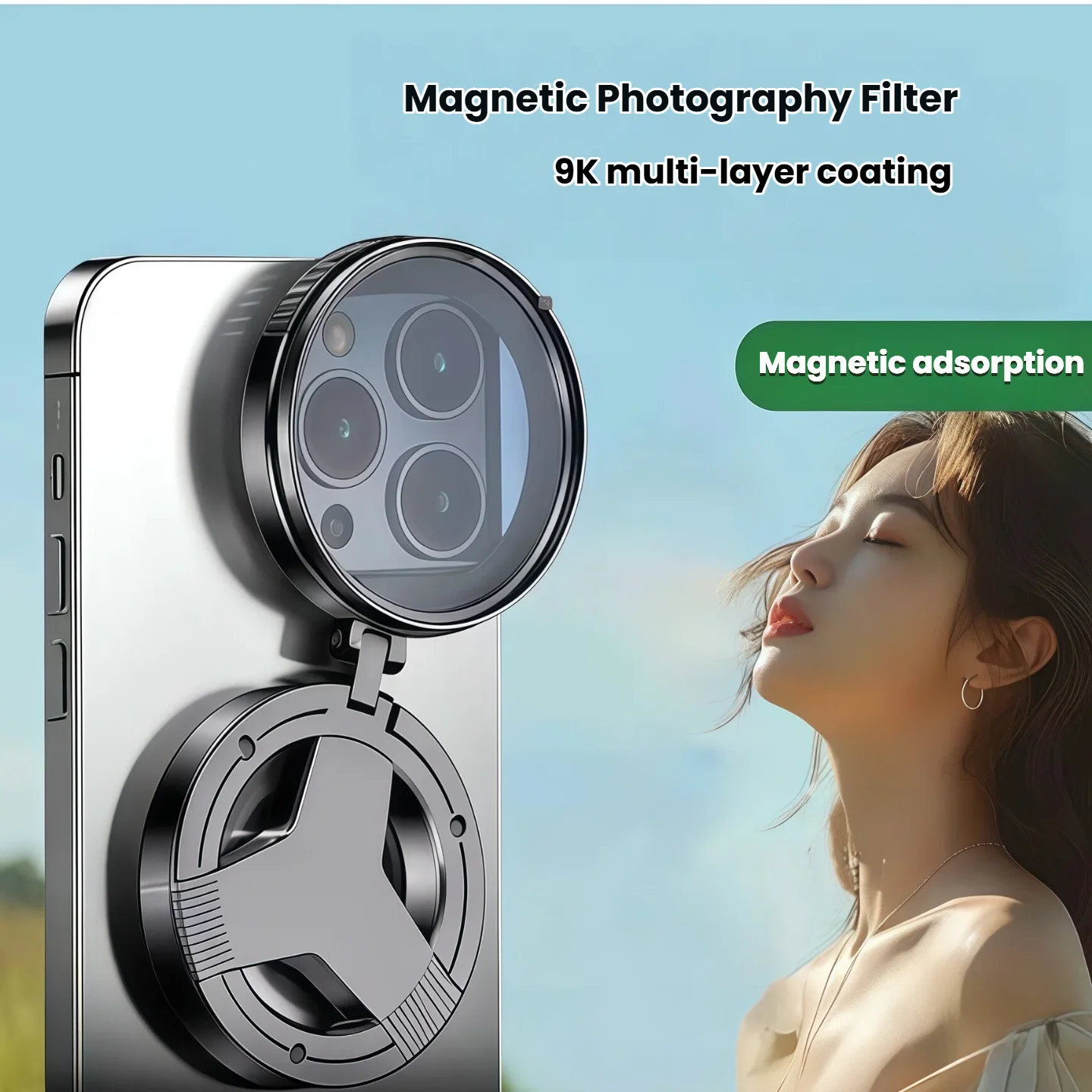 Magnetic Phone CPL Magnetic Anti-Reflection Polarizer Filter Optical Coating Starry Light HD Photography Polarizing Lens