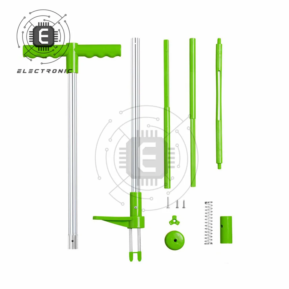 Root Remover Outdoor Weeder Portable Manual Garden Lawn Long Handled Aluminum Stand Up Weed Puller Lightweight with Foot Pedal