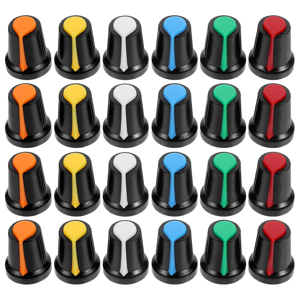 

48Pcs Guitar Knobs Electric Volume Tone Control Knurled Potentiometer Caps Replacement Parts for Electric Guitar