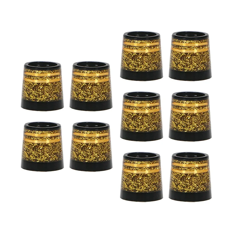 ゴールドリッチゴールドゴルフフェルールチップ、ゴルフアイアン用スリーブフェルールチップ、クラブシャフトアクセサリー、高品質、サイズ0.370、10個