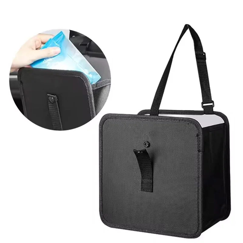 

Multi Functional Oxford cloth Waterproof car Storage trash can is Foldable and Easy to clean for all car Interior Accessories