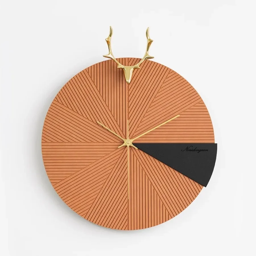 Decoration Wall Clock Pieces Hand Gift Art Round Home Wall Clock Living Room Colorful Modern Design Nordic Horloge Home Decor