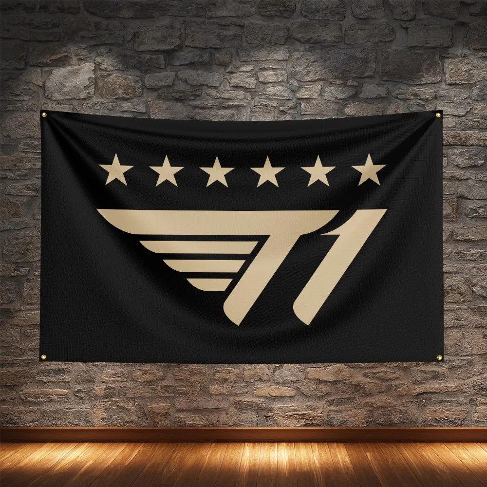 SKT T1 Esports Flag Poliéster Digital Printing LoL Gaming Banner