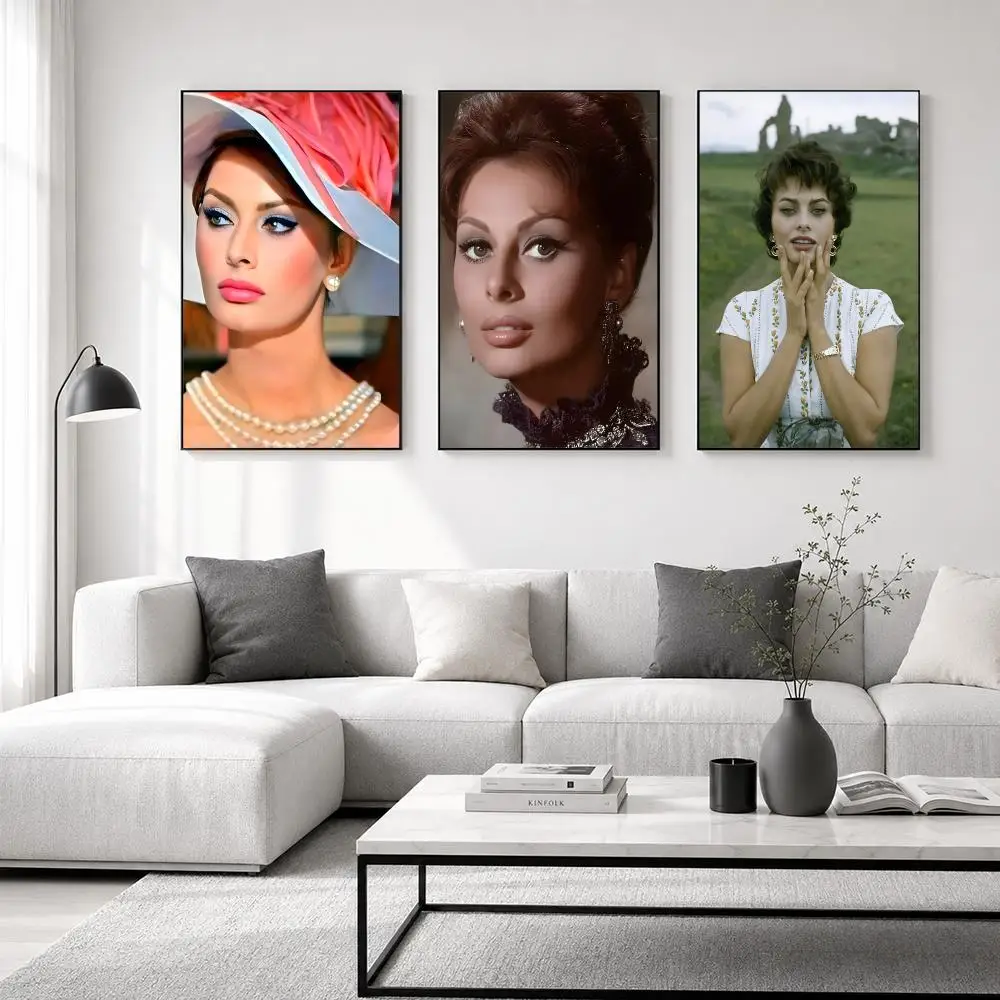 S-Sophia Loren Poster posters for bedrooms and living rooms—high-definition cartoon movie-themed wall art.