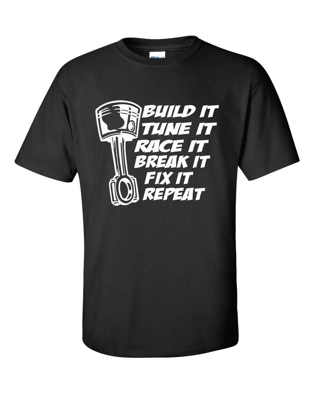 Drag Racing T Shirt Race Car Build It Tune Repeat