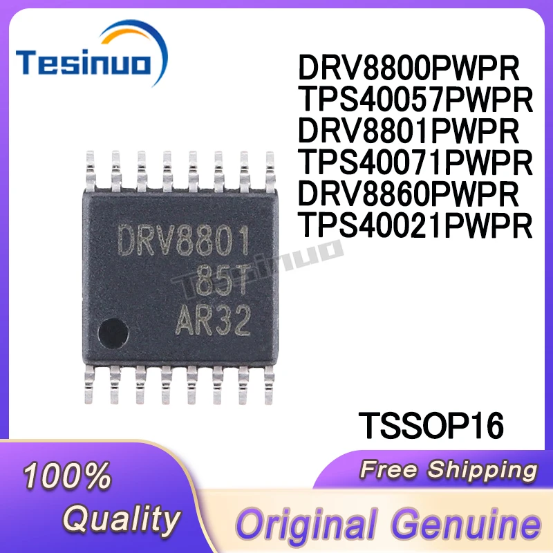 

5/PCS New DRV8800PWPR 8800 TPS40057PWPR 40057 DRV8801PWPR 8801 TPS40071PWPR 40071 DRV8860PWPR TPS40021PWPR TSSOP16 Chipset