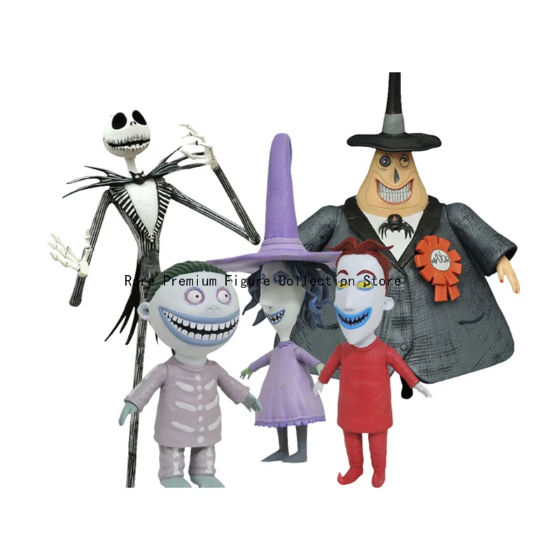 

Brand New Authentic DST The Nightmare Before Christmas Jack & All Characters - Posable Action Figures Collectible Set
