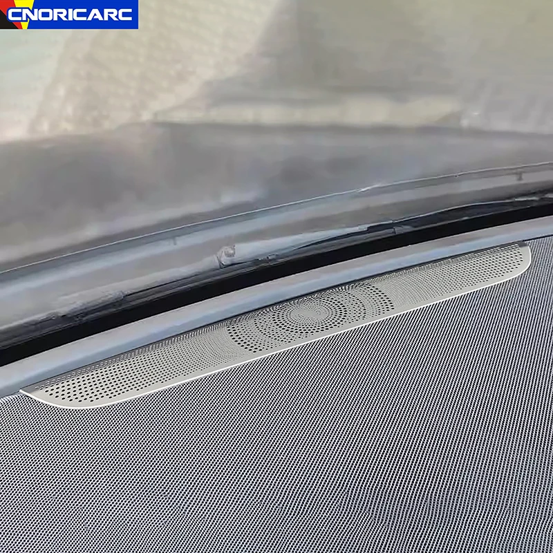 Stainless Steel Sticker Car Dashboard Middle Speaker Stereo Audio Cover Trim For Mercedes Benz GLE W167 V167 GLS X167 2020-2022