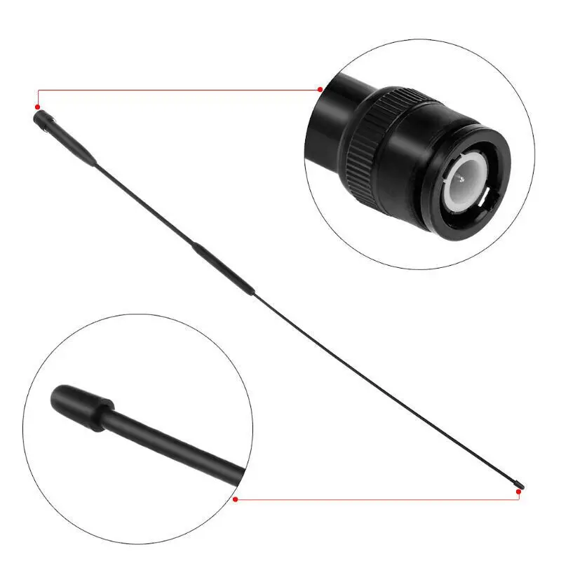 NEW RH-901S Antenna BNC Connector Dual Band Aerial for Radio Walkie Talkie Motorola TK100 TK308 ICOM IC-V85 IC-V82 IC-V80