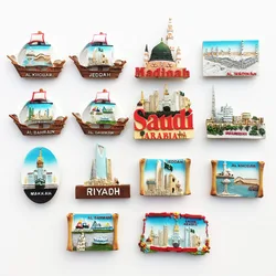 Asia Saudi Arabia & Bahrain Tourist Souvenir Magnetic Sticker Fridge Magnetic Refrigerator Decoration Articles Handicraft Gifts