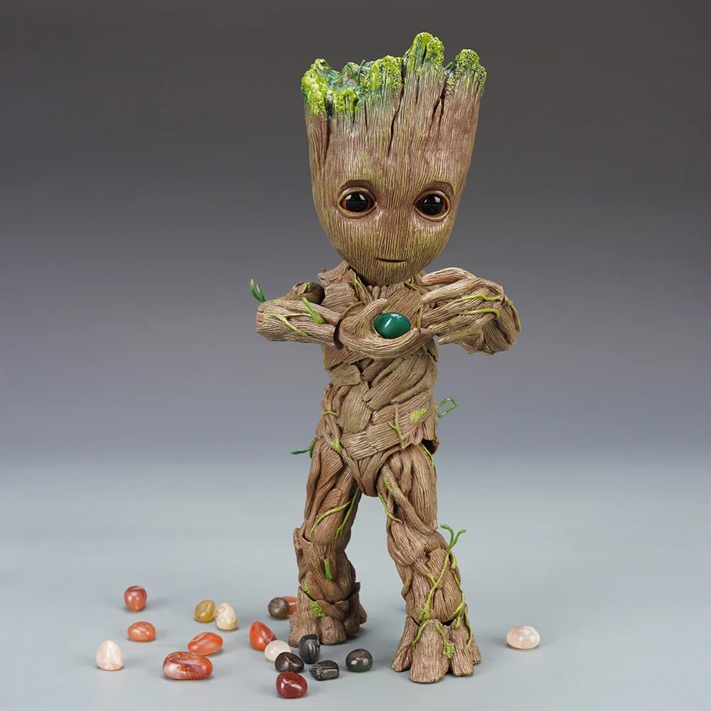 Marvel Guardians Of The Galaxy 26cm Groot Young Tree Human Baby 1:1 Hands-On Model Toys New Box Gift Joint Action Figures