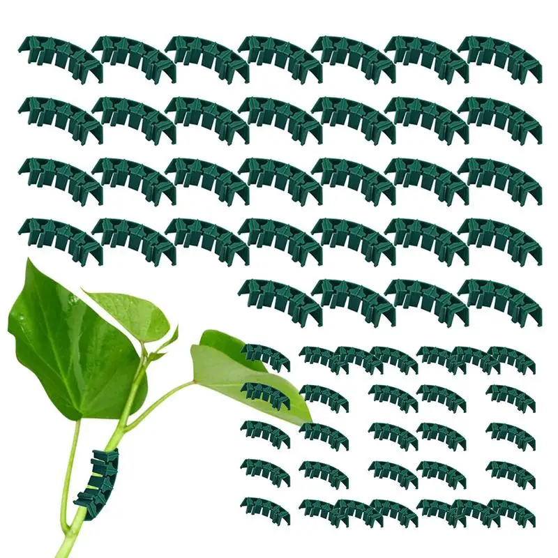 100 PCS Plant Fixed Clips Flower Trellis Clips Garden Clips Climbing Plant Support Clips Garden Supplies for Plant Stalks